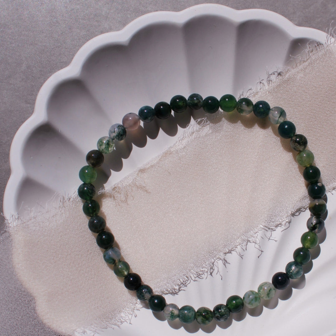Health - Moss Agate Crystal Bracelet