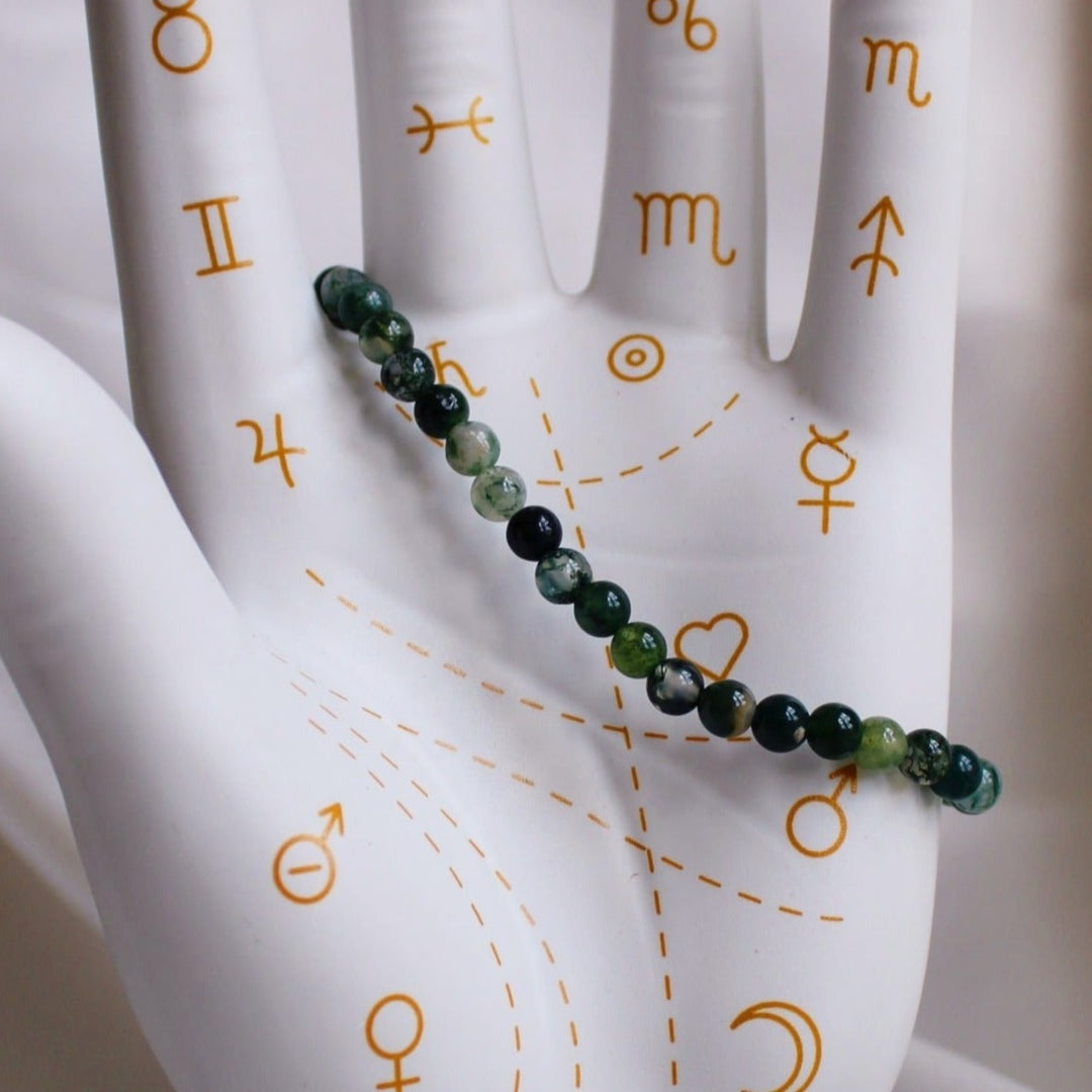 Health - Moss Agate Crystal Bracelet