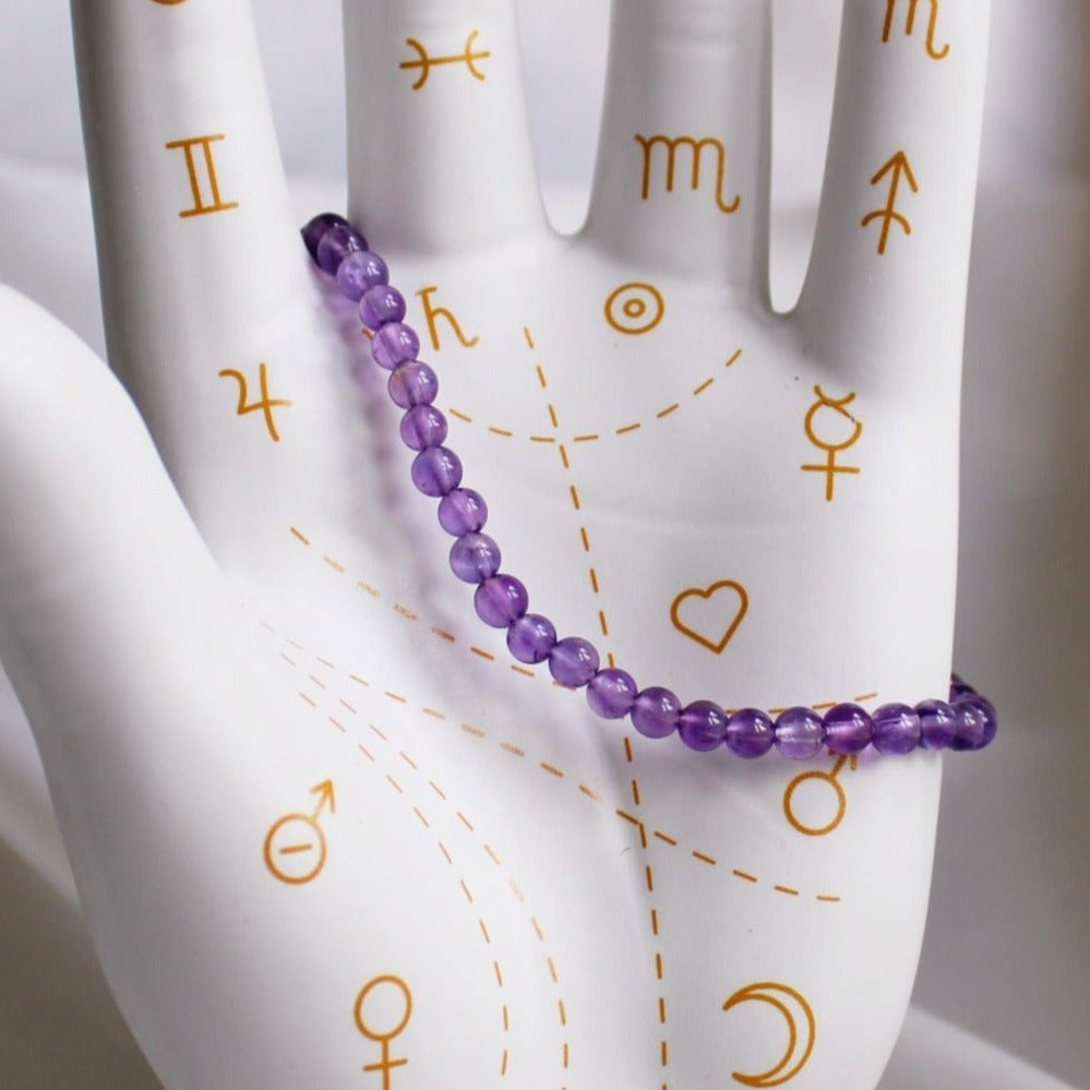 Peace - Amethyst Crystal Bracelet