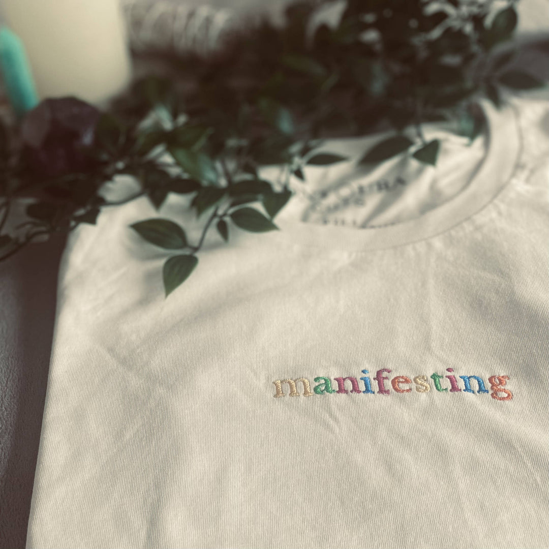 Embroidered Manifesting T-Shirt