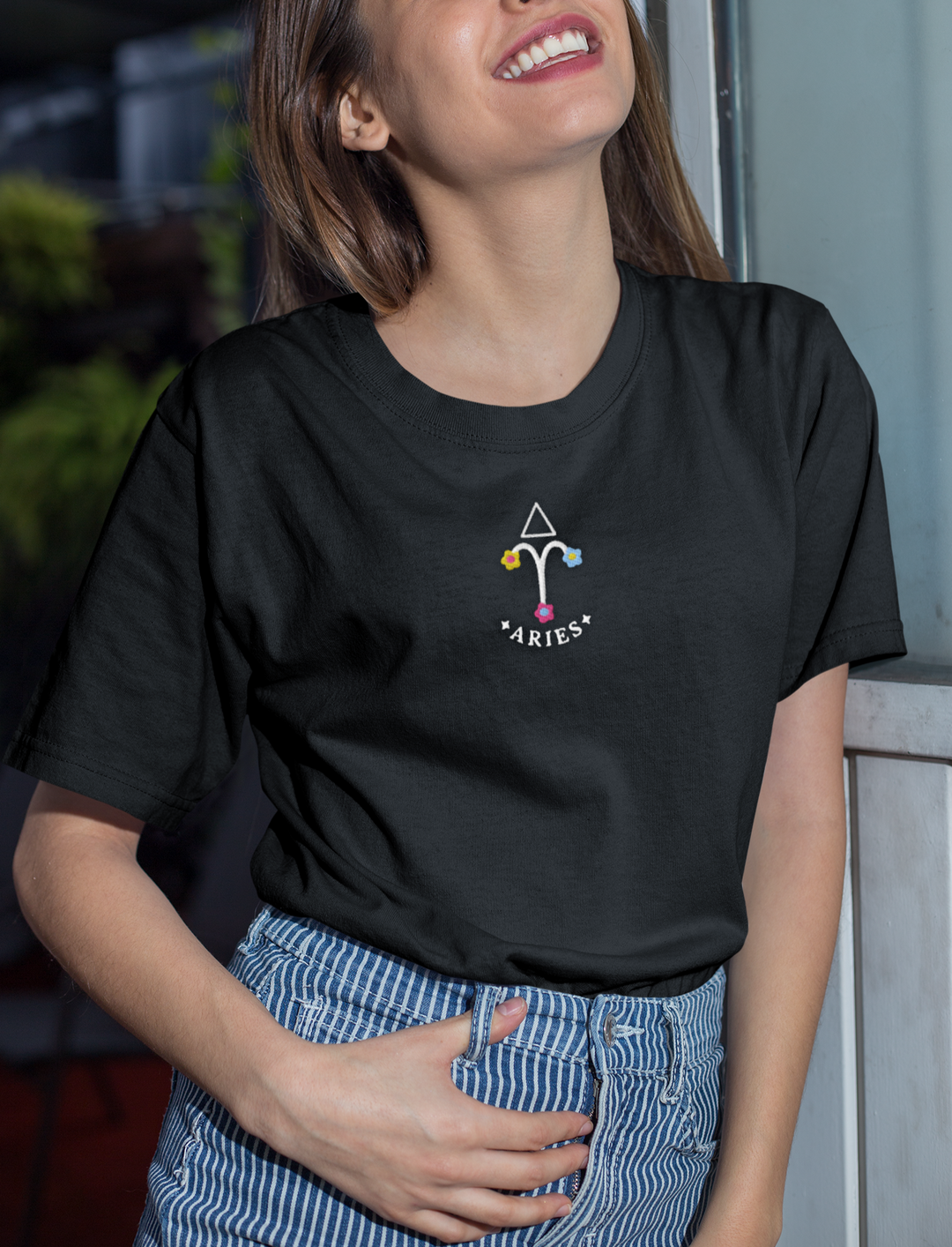 Aries Embroidered Tshirt