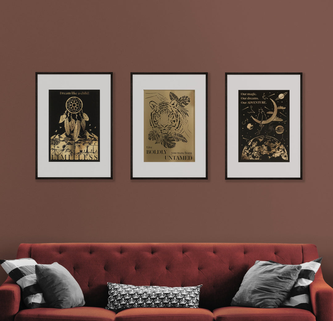 Our Adventure - Gold Foil Wall Art
