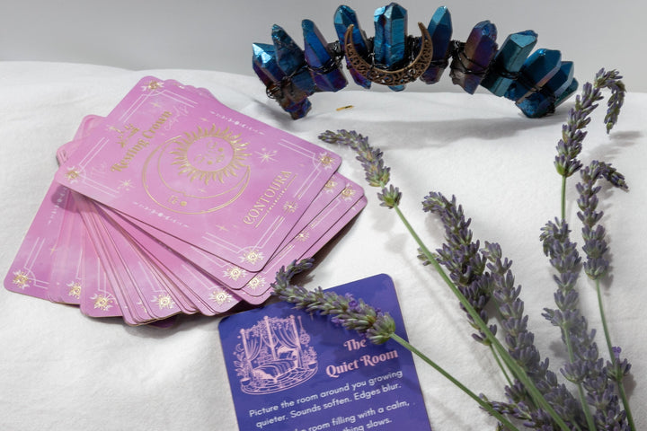 Resting Crown Sleep Deck Cards | Mindful Bedtime Ritual Cards for Calm & Better Sleep