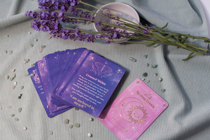 Resting Crown Sleep Deck Cards | Mindful Bedtime Ritual Cards for Calm & Better Sleep