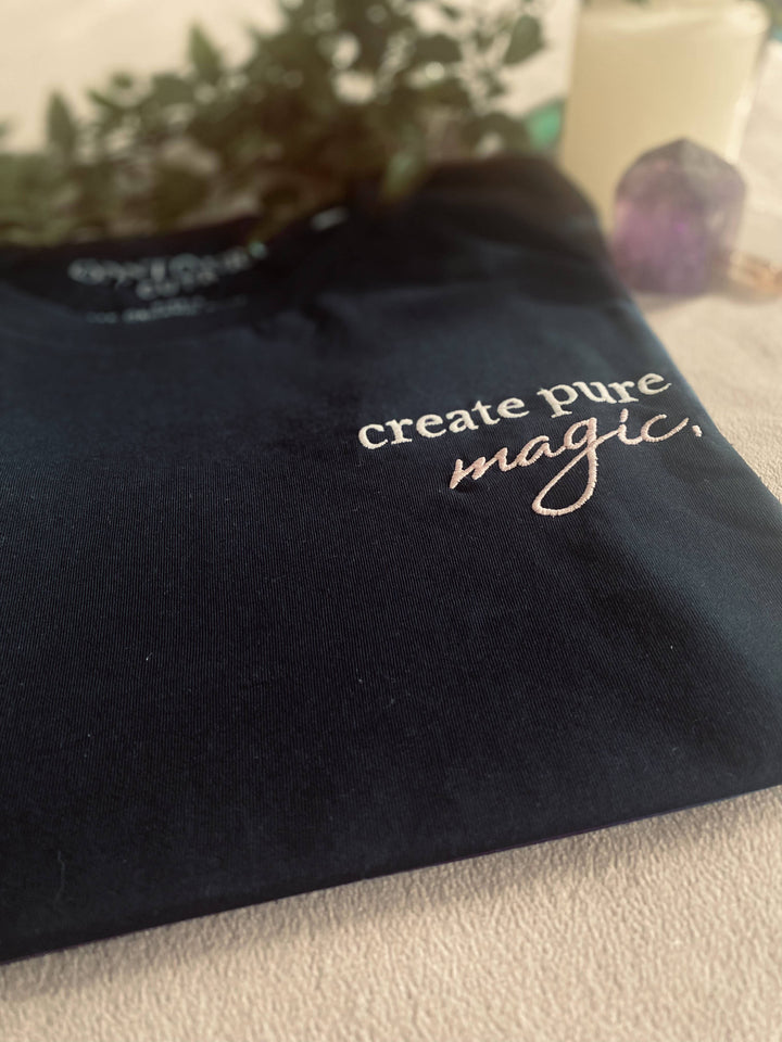 Create Pure Magic Embroidered T-Shirt