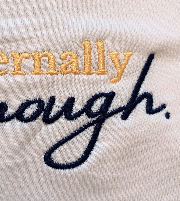 Eternally Enough Embroidered Sweatshirt