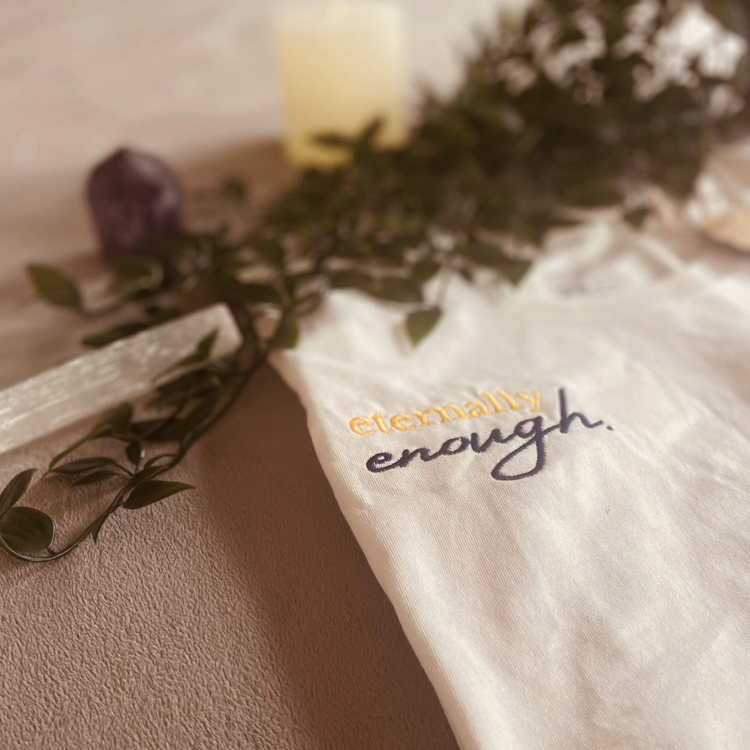Eternally Enough Embroidered T-Shirt