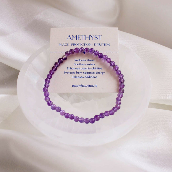 Peace - Amethyst Crystal Bracelet