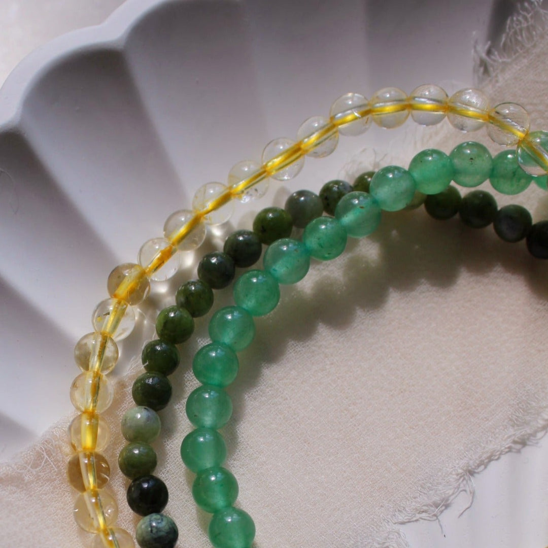 Lucky - Green Jade Crystal Bracelet