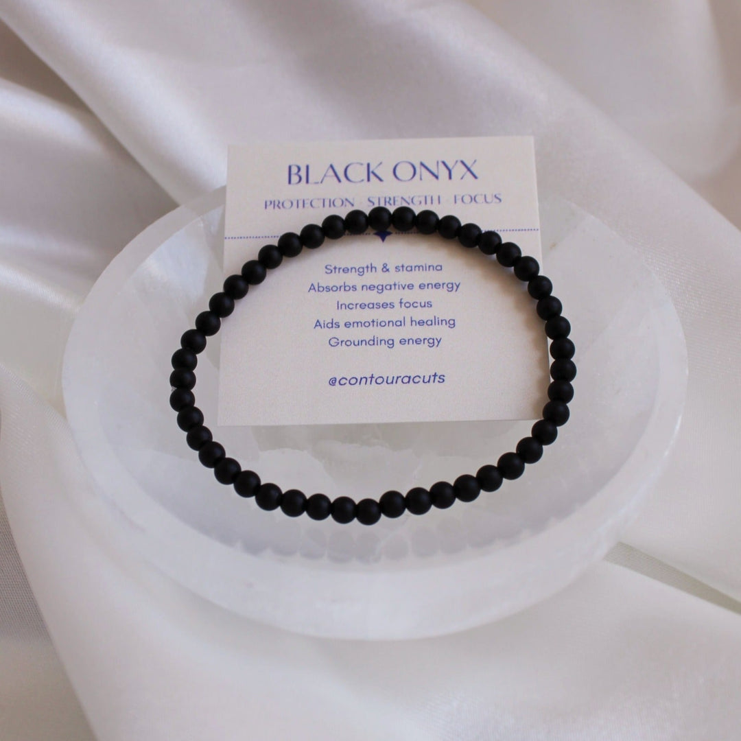 Strength - Black Onyx Crystal Bracelet