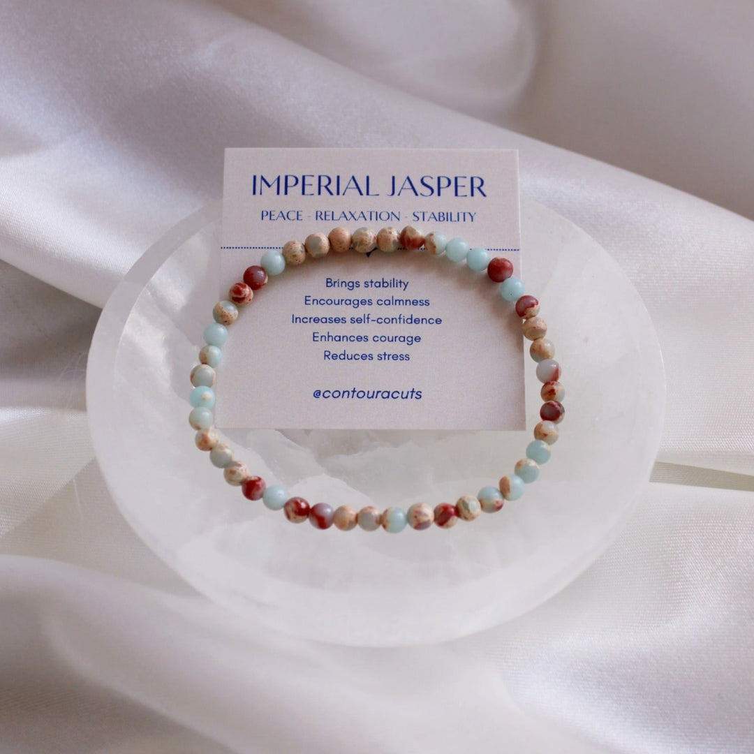 Stability - Blue Imperial Jasper Crystal Bracelet