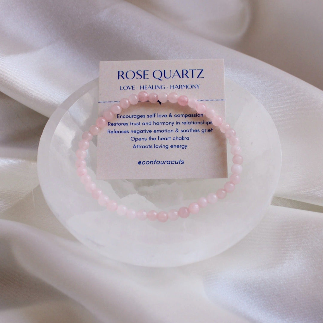 Love - Rose Quartz Crystal Bracelet