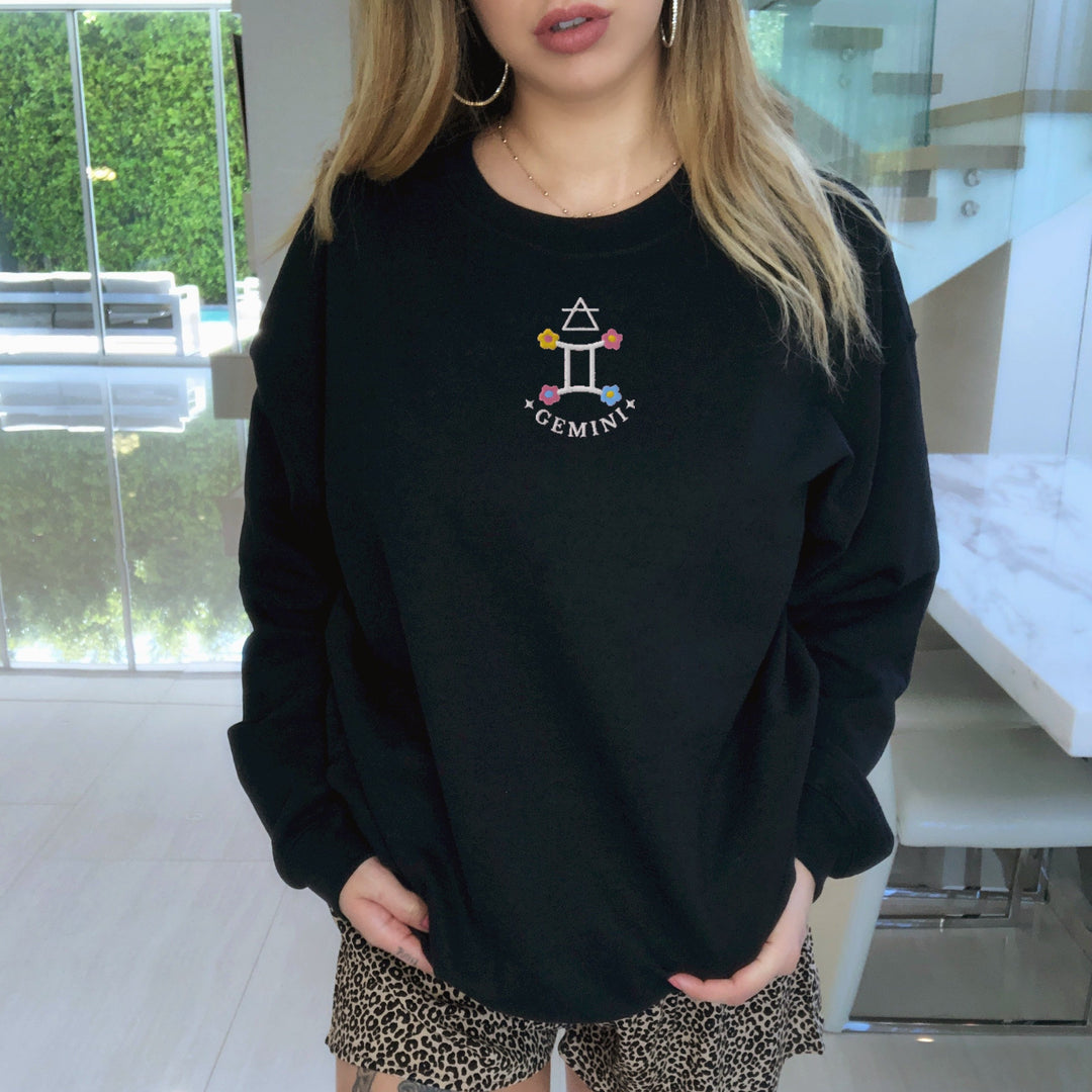 Gemini Embroidered Sweatshirt