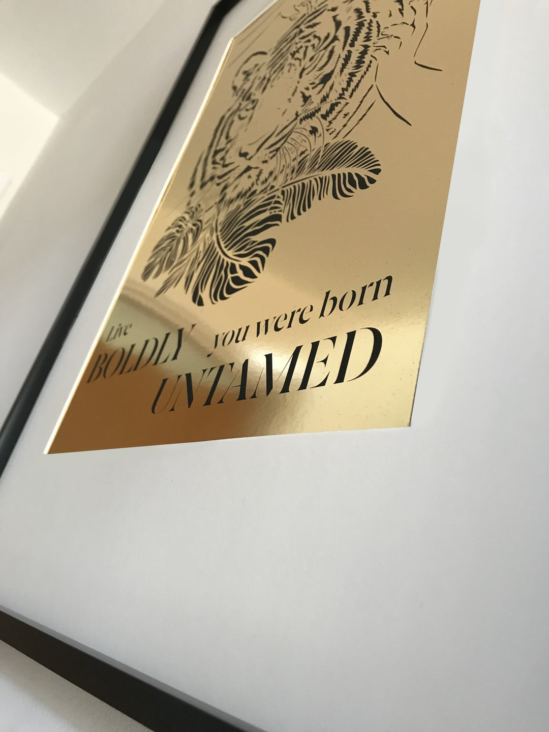 Born Untamed - Gold Foil Wall Art