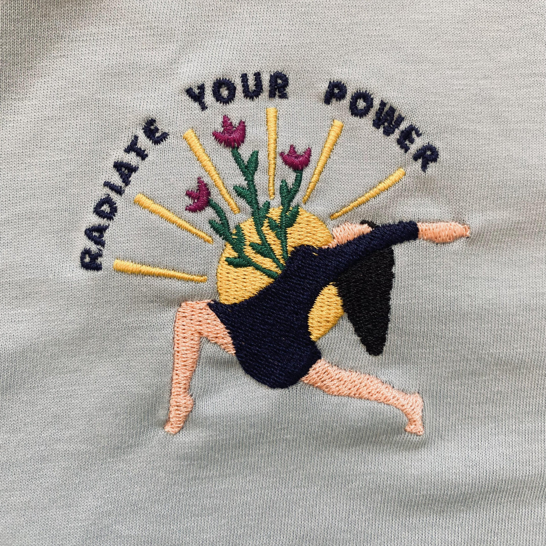 Radiate Your Power Embroidered T-Shirt