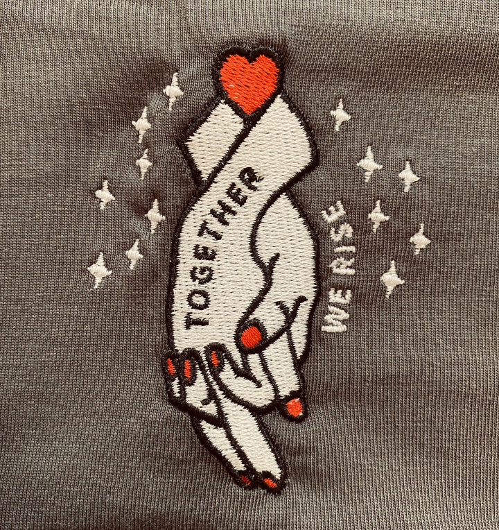 Together We Rise Embroidered T-Shirt