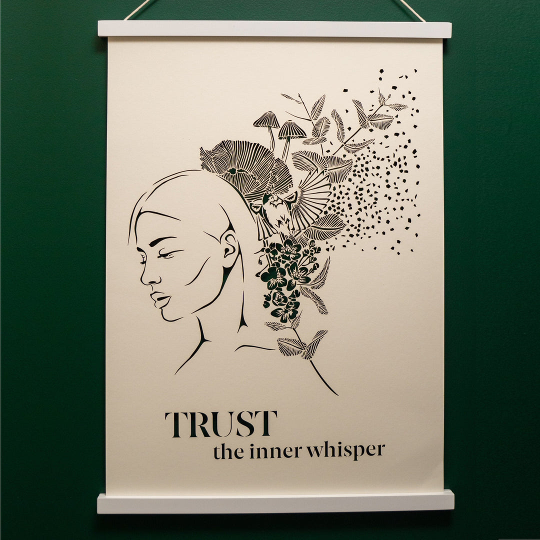 Trust the Inner Whisper - Intuition Papercut Spiritual Wall Art