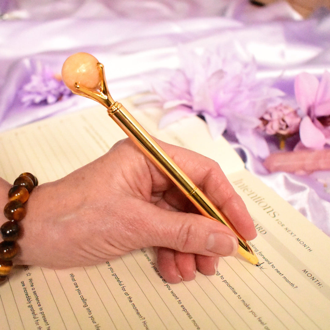 Yellow Aventurine Pen for Optimism & Confidence