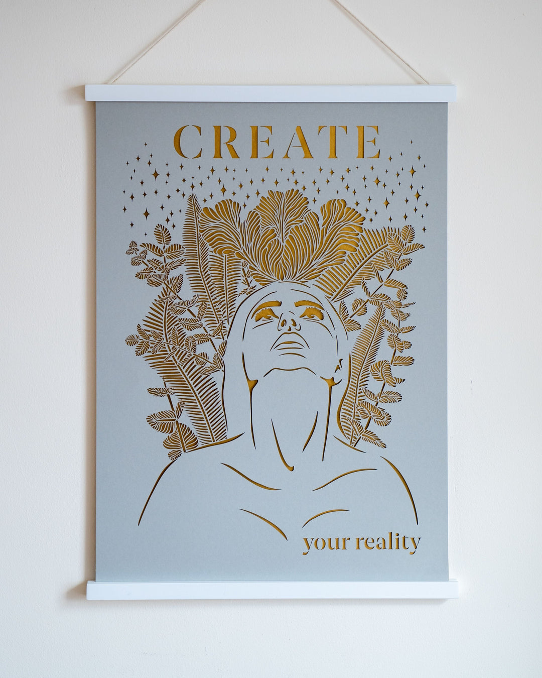 Create Your Reality - Papercut Manifestation Wall Art