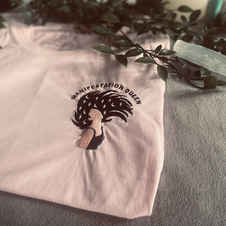 Manifestation Queen Embroidered T-Shirt