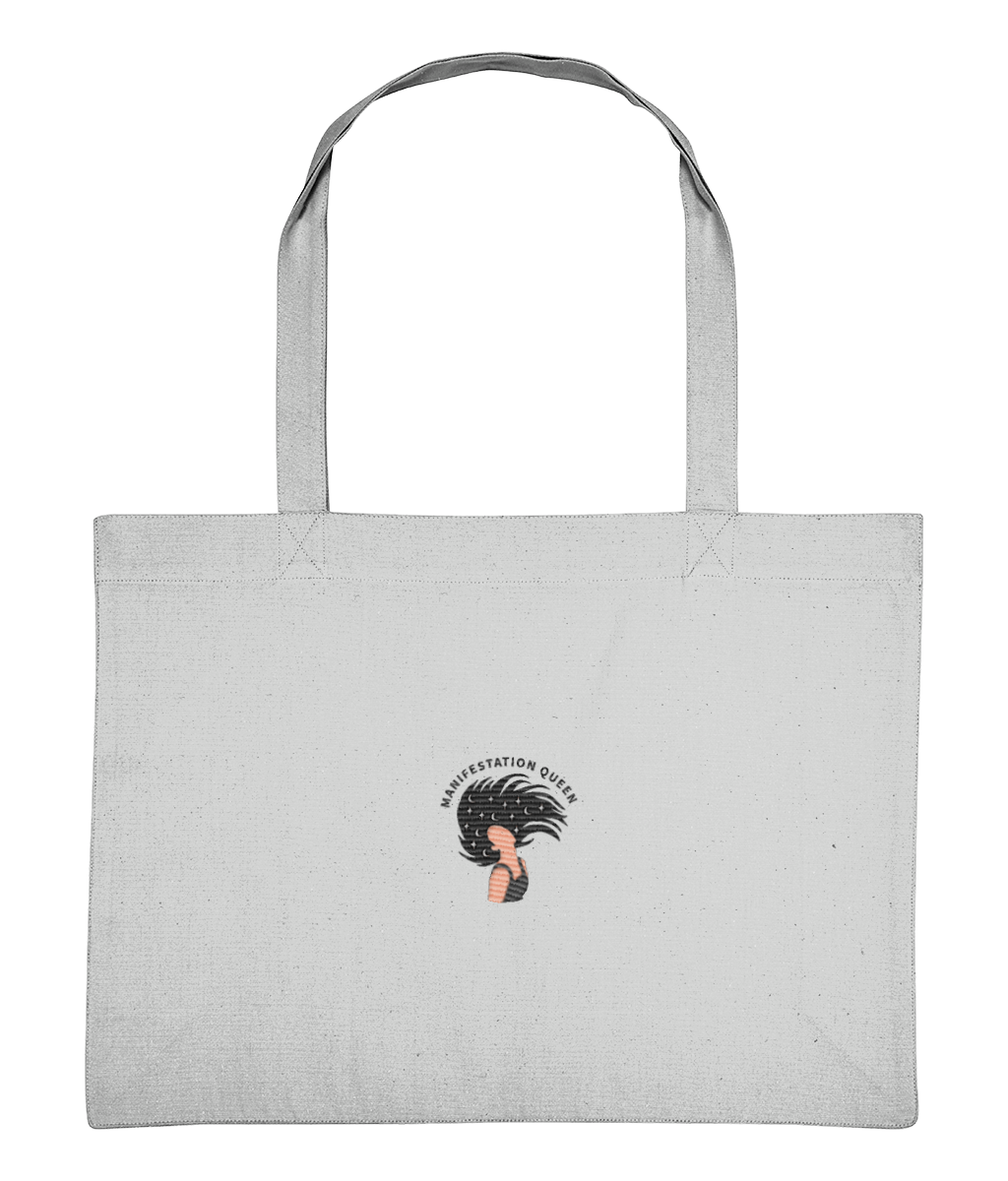 Manifestation Queen Embroidered Tote Bag