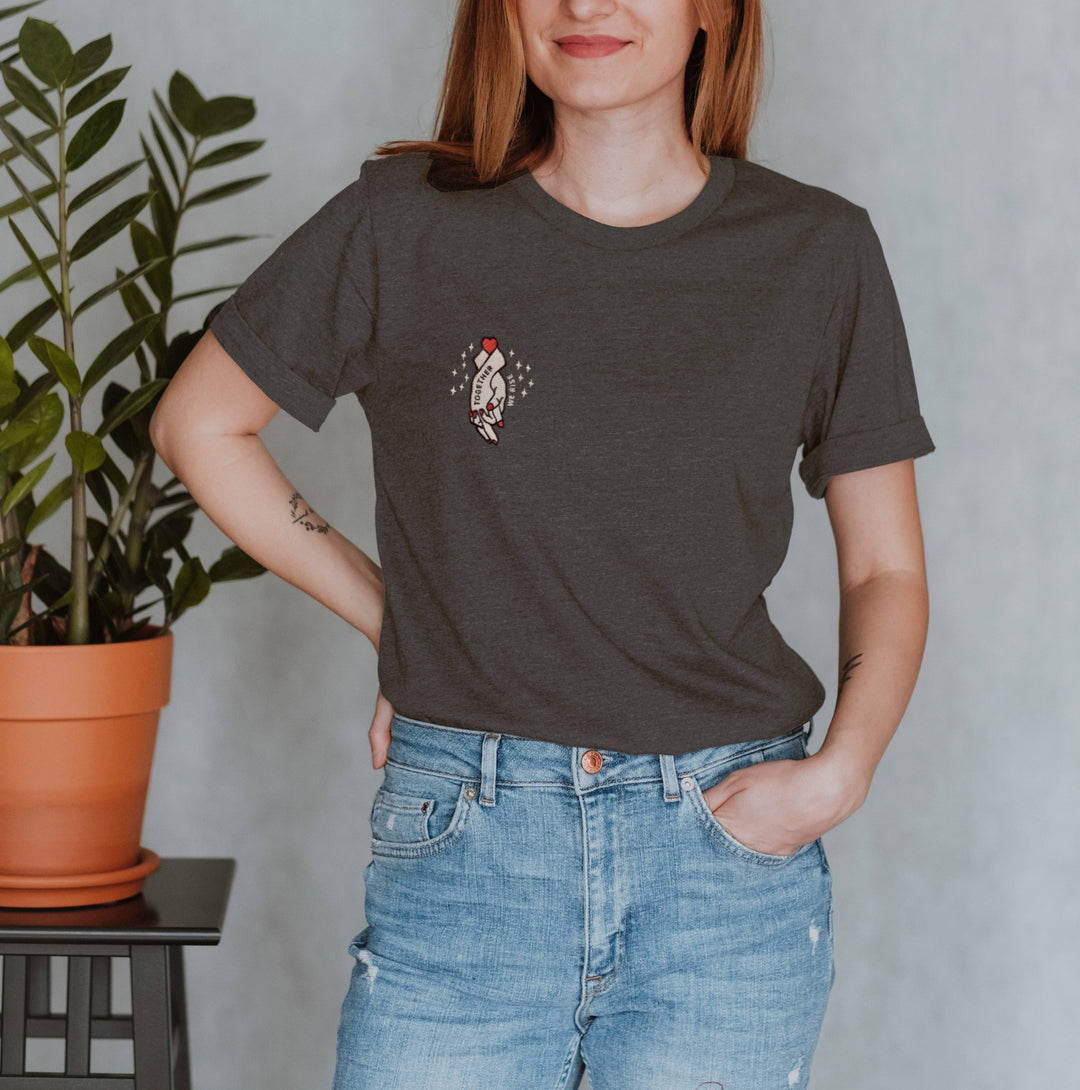 Together We Rise Embroidered T-Shirt